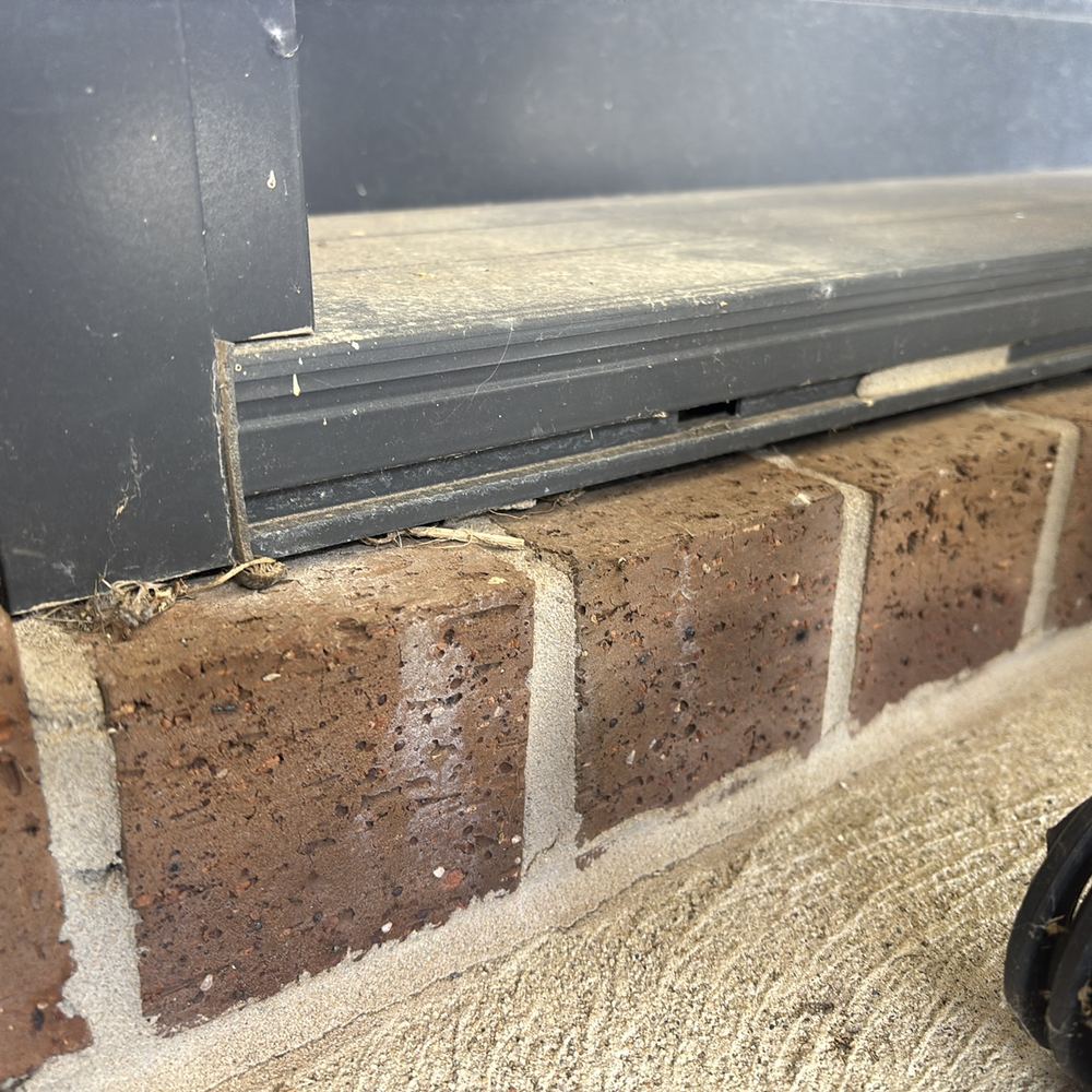 Sealant missing at external wall junctions on a bushfire rated home, found during a defect investigation in Winter Valley