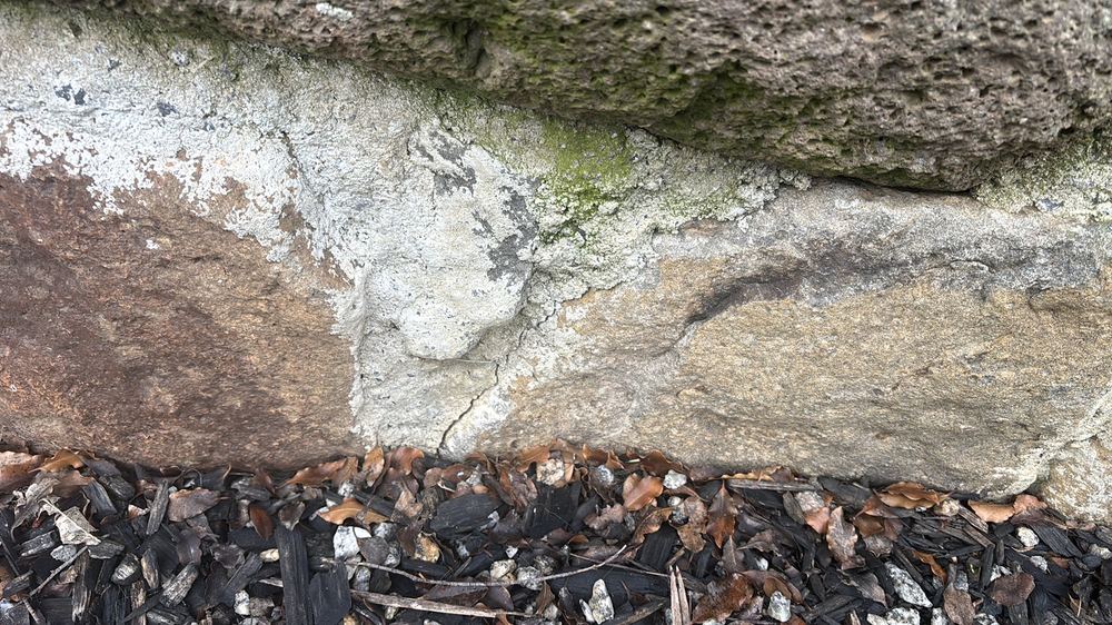 Cracked concrete consistent with long term settlement of the ground, Darley, Ballarat