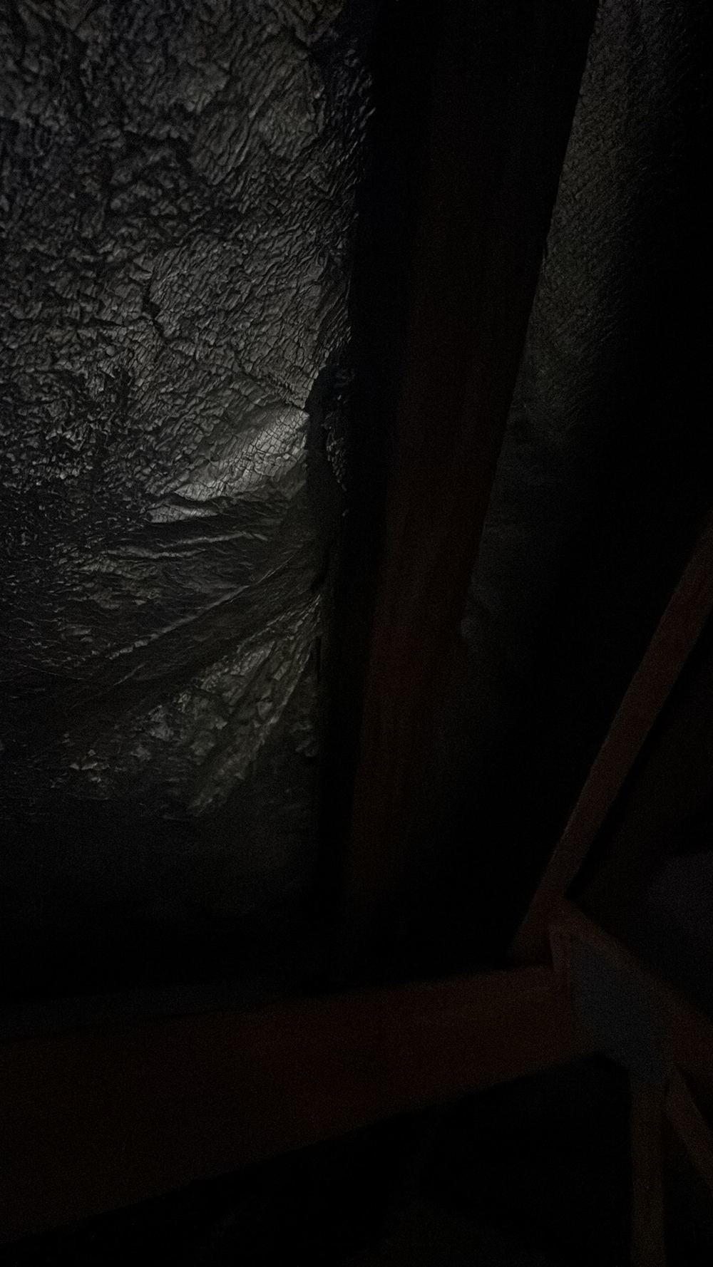 Tears in the roof sarking that let wind-driven rain through, found during a pre-purchase inspection in Bacchus Marsh