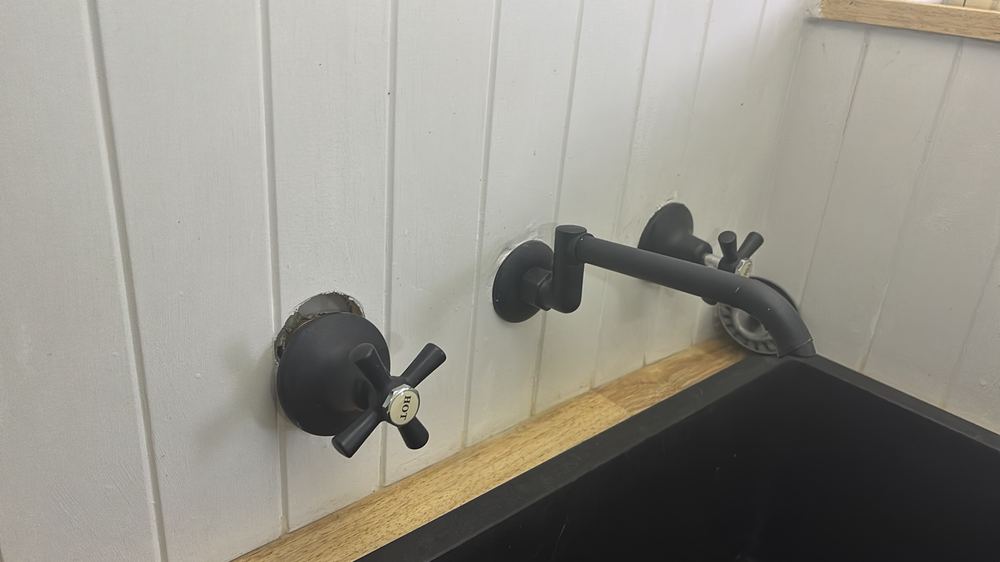 Worn tap hardware due for service by a plumber, found during a pre-purchase inspection in Darley